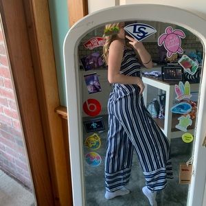 Striped jumpsuit